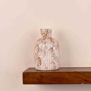 Vase en céramique blanc rustique, style nordique simple, mini pot en terre cuite pour la décoration de la maison ou la décoration de mariage - Product Image 3