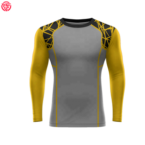 Vente chaude Rush Guard Hommes Taille Personnalisée Confortable Compression Fitness Rash Guard À Manches Longues Hommes Compression Rash Guard - Product Image 6