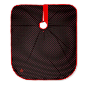 Capa de Barbero Impermeable de Alta Calidad con Diseño Único de Bandana de Calavera, Ajuste Elástico Personalizable para el Cuello para Peluquería - Product Image 5