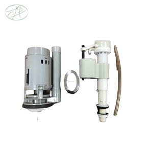 Accesorios modernos para tanque de inodoro con botón pulsador doble de 1 pieza - Product Image 1