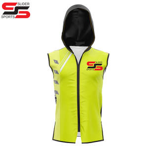 Custom Sublimated <b>Sleeveless</b> <b>hoodie</b> <b>Men</b> and Women Sports Wear 7v7 Uniforms - Product Image 4