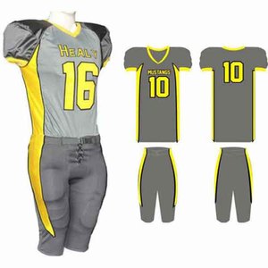 Ensemble d'uniformes d'entraînement de football américain pour adultes, respirant, de haute qualité, fabriqué en usine, nouveau design, grande taille, 100 % polyester - Product Image 5