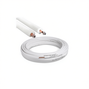 Kit de Tubería de Cobre Revestido para Aire Acondicionado, Estándar UNI, 30 Metros, 1/4 y 3/8 Pulgadas de Diámetro, Grosor de 0.8 mm, para Sistemas HVAC - Product Image 2