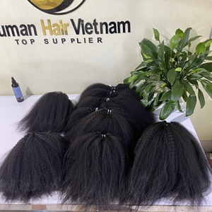 Mèches Yaki brésiliennes 100% naturelles, cheveux lisses, noir naturel, vierge, alignées, cuticules, haute qualité, livraison rapide en lots - Product Image 4