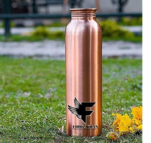 Top Style Luxury <b>Plain</b> Copper <b>Bottle</b> with Custom Logo at Impressive Price from India - Product Image 1
