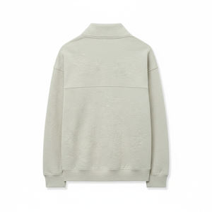 Sweat-shirt décontracté d'hiver pour homme, à manches longues, uni, 100% coton tissé, séchage rapide, boutonné devant, 220g, best-seller - Product Image 2