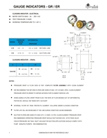 Nouveau fabricant et exportateur d'indicateurs de jauge GR ER pour machine de bloc d'alimentation hydraulique de l'Inde au coût le plus bas