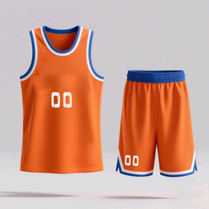 Uniforme de basket-ball personnalisé unisexe, maillot de sport, short, respirant, séchage rapide, léger, 100% coton, vêtements de sport d'équipe - Product Image 2