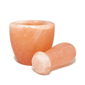 Maja de mortero de sal rosa del Himalaya OEM Pakistán, la mejor calidad, precio al por mayor, para uso en cocina, accesorio decorativo - Product Image 2
