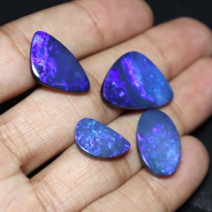 Cabujón de doblete de ópalo australiano Natural de 40 quilates, joyería de ópalo blanco de fuego múltiple, piedra preciosa suelta para manualidades - Product Image 4
