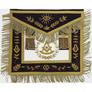 Delantal Masónico Personalizado de Piel de Oveja Bordado a Mano para Logias - Product Image 4