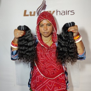 100% extensions de cheveux humains indiens vierges bruts faisceaux de cheveux humains non transformés alignés sur les cuticules - Product Image 6