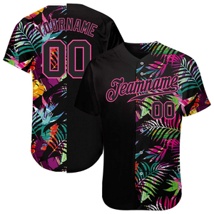 Camiseta de béisbol para hombre de calidad superior logotipo personalizado impreso sublimación poliéster deportes al aire libre estilo único camiseta de béisbol - Product Image 3