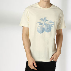 เสื้อยืดคอวีแขนสั้นทรงปกติ ผ้าคอตตอนถัก 100% คุณภาพสูง ลายพิมพ์  ไซส์ใหญ่ สำหรับผู้ชาย ขายส่ง แต่งขอบตัดสี - Product Image 1