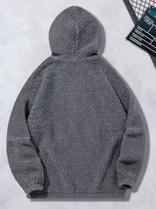 Sudadera con Capucha de Felpa Teddy para Hombre de la Mejor Calidad con Bolsillo Canguro y Logotipo Personalizado para la Temporada de Invierno - Product Image 2