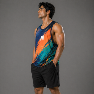 Camiseta sin Mangas de Algodón de Alta Calidad para Hombre, Chaleco Deportivo para Gimnasio, Fitness, Verano, Estilo Casual Oversize - Product Image 3