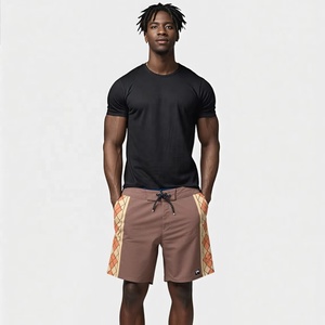 Nouveau short de bain pour homme en coton et élasthanne, tricoté en laine, uni, décontracté, séchage rapide, respirant et léger, idéal pour l'été et la plage - Product Image 1