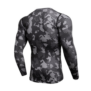 Vêtements d'été pour hommes Logo personnalisé T-shirts Respirant T-shirts à manches longues de compression grande taille pour hommes - Product Image 2