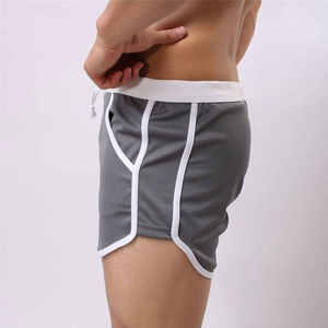 Pantalones cortos deportivos de verano XS personalizados para hombre, pantalones cortos de gimnasia 100% algodón estilo compresión patrón de malla, estampado de entrenamiento de poliéster en blanco personalizado - Product Image 6