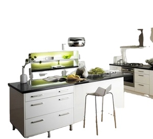 Juego de armarios de <span class=keywords><strong>cocina</strong></span> modulares personalizables con cestas extraíbles, iluminación debajo del armario, tablero de melamina, carcasa, <span class=keywords><strong>encimera</strong></span> de granito - Product Image 5