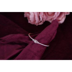 SILVERINGS 925 STERLING DOUBLE SIDED GIRL GLAM ROSE GOLD KADA กำไลข้อมือแบบดีไซน์สวย - Product Image 2