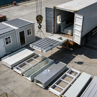 Casa Contenedor de Lujo Prefabricada, Modular, Moderna, de 2 Pisos, con Terraza, para Vivienda, Cafetería, Hotel u Oficina