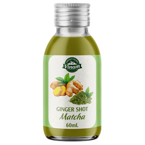 Tươi Tự Nhiên Gừng Bắn Matcha Uống Trong Chai Thủy Tinh 60Ml Khỏe Mạnh Nước Trái Cây Uống Vinam Thương Hiệu - Product Image 1