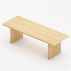 ชุดโต๊ะอาหารไม้สักแท้ 9 ชิ้น สไตล์โมเดิร์นฟาร์มเฮาส์ พร้อมเก้าอี้หนังพนักพิงหวาย 8 ตัว ฐานลายร่อง งานแฮนด์เมด เฟอร์นิเจอร์ตกแต่งบ้าน - Product Image 3