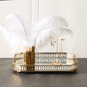 Élégant rangement pour salle de bain et vanité plateaux de rangement décoratifs en miroir pour les options de cadeaux de mariage disponibles au meilleur prix - Product Image 4