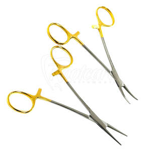 Pinces Mayo Hegar à pointe dorée en carbure de tungstène, porte-aiguilles Mayo Hegar - Product Image 3