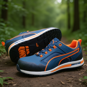 Crosstwist S3S ESD HRO SR 20345:2022 LOW Safety Shoe Size 43 W.11 Blue/Orange - Product Image 3