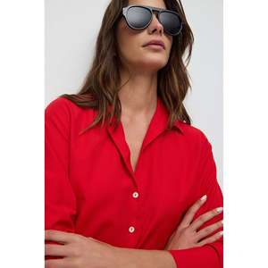 เสื้อเชิ้ตพื้นฐานคอปกหลายชั้นแบบลำลองพร้อมโลโก้ด้านหน้า - Product Image 3