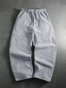 Pantalons unisexes en coton de style baggy, coupe ample, décontractés, streetwear, tissu doux et respirant, fournisseur en gros, OEM, fabrication sur mesure - Product Image 5