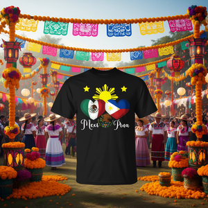 T-Shirt con Bandiera Messicana, Maglietta Promozionale Filippina dagli Filippini e dal Messico - Product Image 3