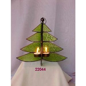 High Quality & Best Selling Price Tea <b>Light</b> Votive <b>Christmas</b> Tree Design <b>Green</b> Color Tealight Votive Holders - Product Image 2