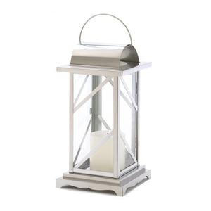 Luxury <b>Lantern</b> Metal Silver Finishing With Set of 2 Different Size & Different Shape Handmade <b>Candle</b> <b>Holder</b> <b>Lantern</b> Custom Print - Product Image 4