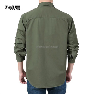 Venta al por mayor completa y manga corta ajustable camisa formal de los hombres de moda de doble bolsillo frontal camisa para los hombres - Product Image 2