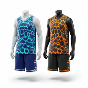 Ensemble d'uniformes de basket-ball à sublimation personnalisée Maillot et short de l'équipe pour hommes - Product Image 3