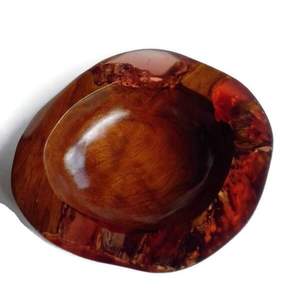 Saladier tendance en résine époxy et en bois de haute qualité, bol de service de salade en bois de mangue - Product Image 2