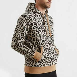 Sudadera con Capucha de Alta Calidad con Estampado de Leopardo para Hombre, los Mejores Fabricantes, Sudadera con Capucha y Cordón para Hombre, Sudadera con Capucha de Bajo MOQ - Product Image 5