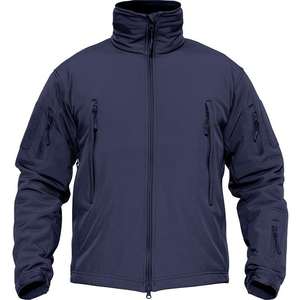 Veste Softshell pour homme avec logo personnalisé, fermeture éclair, imprimé, patchwork, capuche, imperméable, coupe-vent, respirante, randonnée en plein air, grande taille - Product Image 6