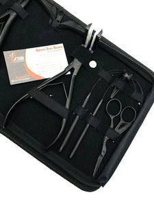 Pince d'extension de cheveux professionnelle en acier inoxydable noir mat pince à cheveux pince à cheveux boucle outils d'extension de cheveux - Product Image 3