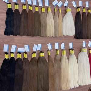 Extensions de cheveux humains vierges Remy vietnamiens de haute qualité en gros, lisses naturels, en vrac, 100g, sans traitement chimique - Product Image 2
