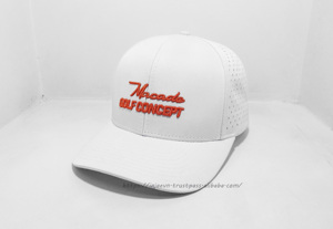 Tenue de tous les jours vintage et classique pour l'extérieur, fabriqué au Vietnam, logo personnalisé, 6 panneaux, broderie 3D, coupe laser, chapeau de golf - Product Image 2