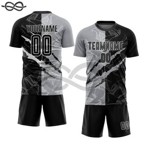 เสื้อฟุตบอลสำหรับแฟนๆเสื้อฟุตบอลแบบว่างเปล่าเสื้อฟุตบอลฝรั่งเศสเสื้อเจอร์ซีย์ปรับแต่งโลโก้ได้และเสื้อทีมฟุตบอล - Product Image 3