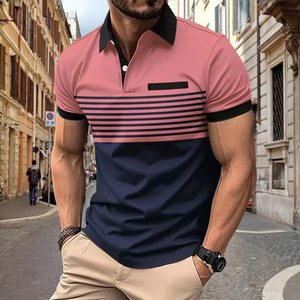 Camiseta de Verano para Hombre, 100% Algodón, Antiarrugas, Manga Corta, de Alta Calidad, Corte Regular, Transpirable, Diseño Liso - Product Image 6