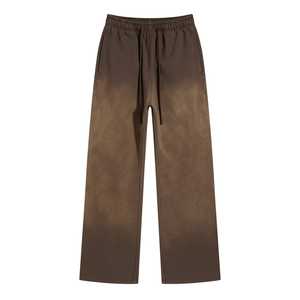 Pantalons évasés en toile décontractés personnalisés de qualité supérieure, lavés à l'acide, 450 g/m², imprimé grand format, délavé au soleil, pantalons de survêtement pour hommes - Product Image 4