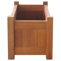 Kubus Modern besar Rumah dan Taman dekoratif kayu Solid rak penanam pot bunga alami & penanam
