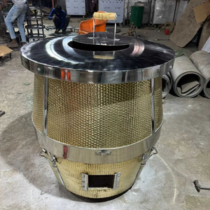 Authentic Commercial Cooking Equipment High Heat Retention Brass Hammered Tandoor for Superior Tandoori Flavor - Product Image 5