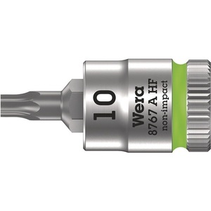 WERA 8767 a HF TORX Inserto para llave de vaso T10 de 1/4 pulgadas, longitud de 28 mm - Product Image 1